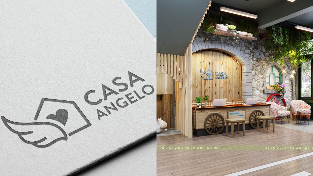 Thiết kế logo trường học đẹp - Trường mầm non Casa Angelo Thiết kế logo trường học đẹp - Trường mầm non Casa Angelo