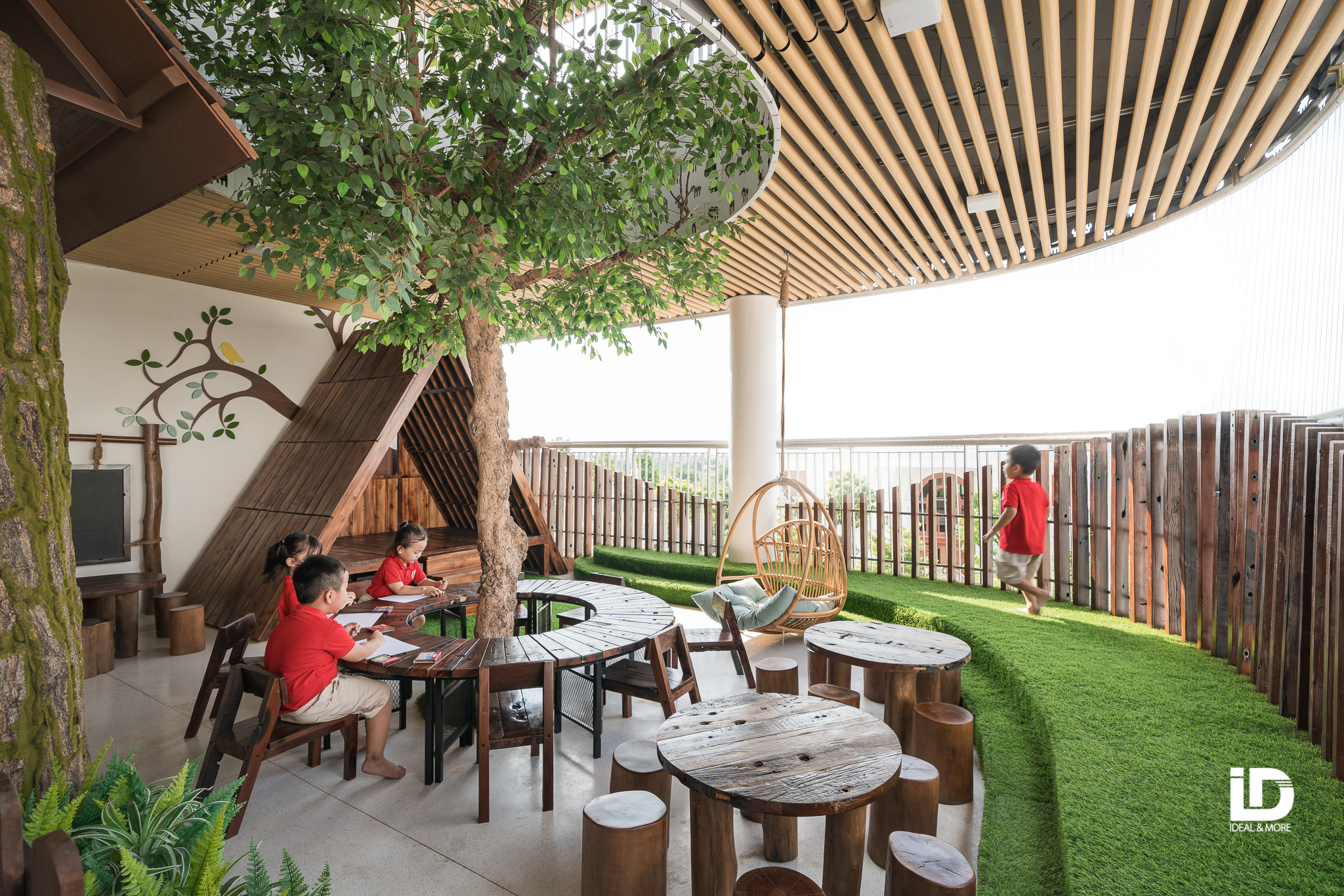 Quay chụp kiến trúc nội thất trường học