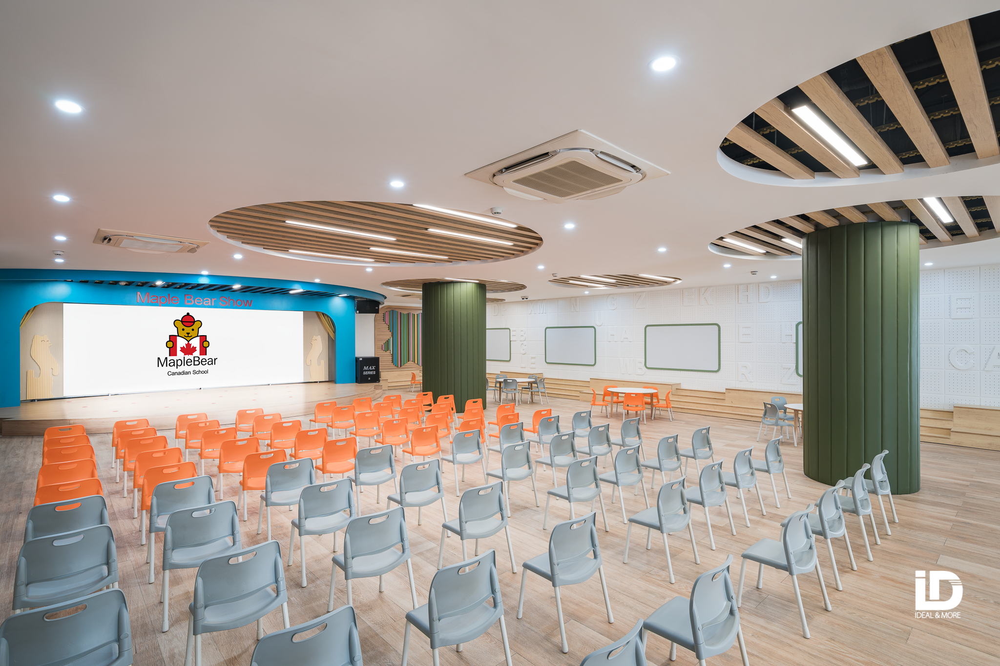 Quay chụp kiến trúc nội thất trường học