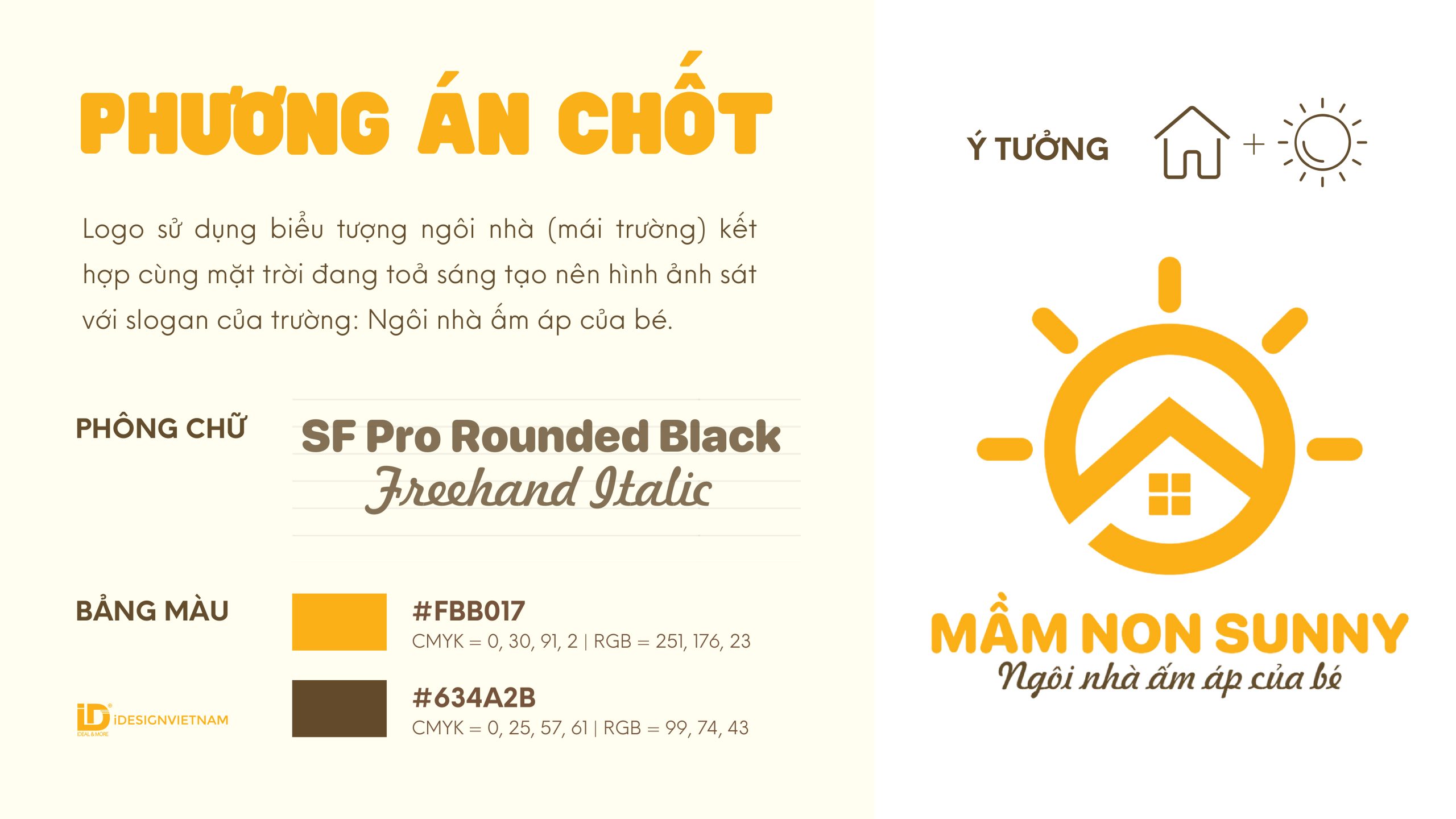 thiết kế logo trường mầm non