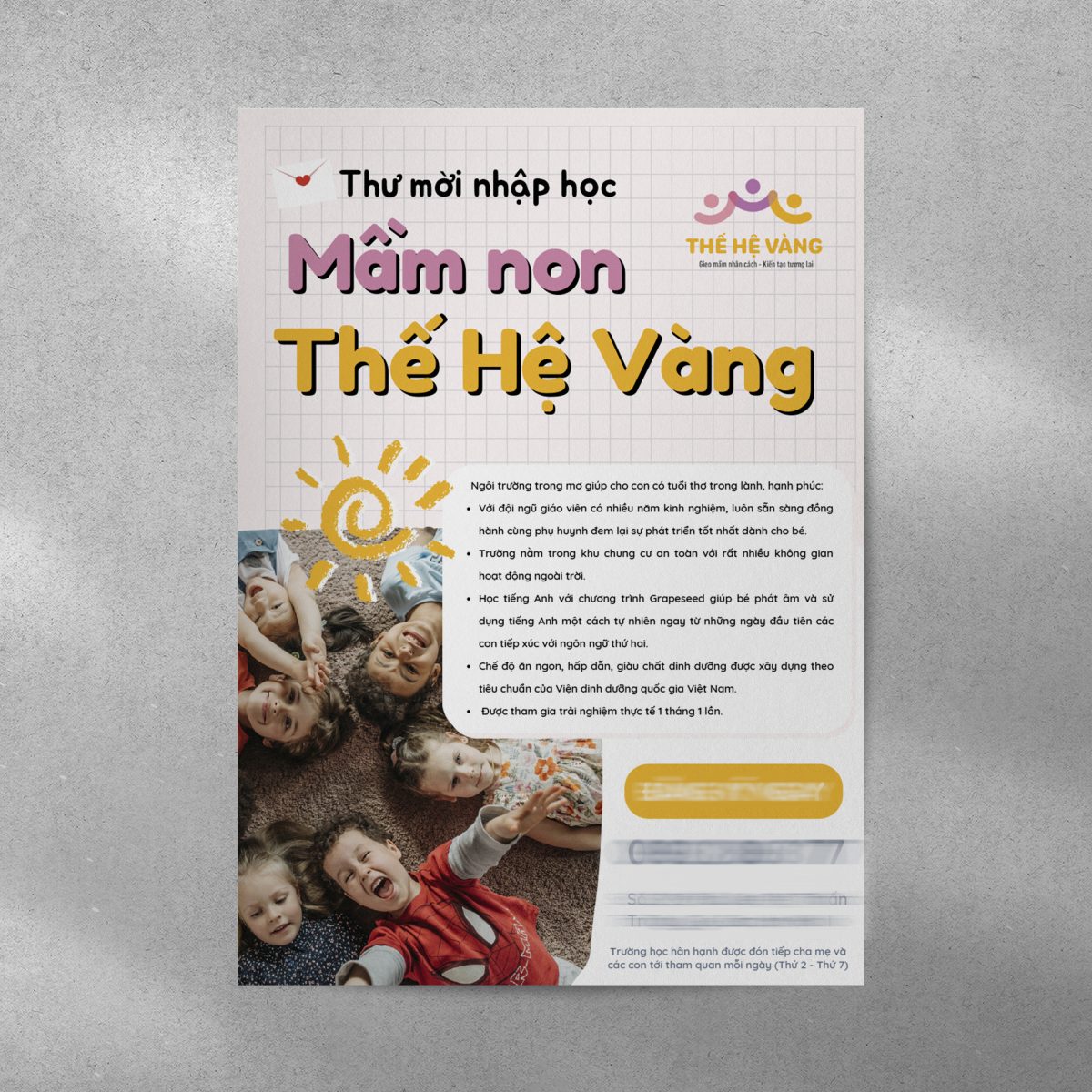 Thiết kế ấn phẩm truyền thông trường học