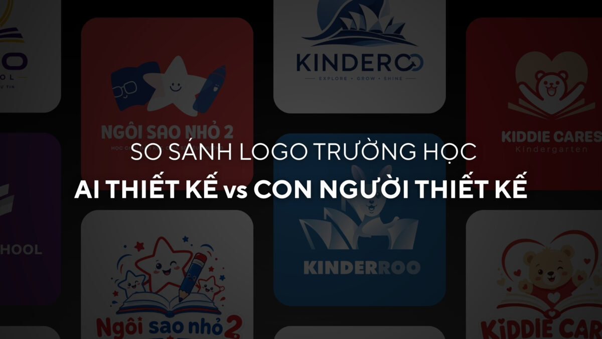 Thiết kế logo trường học bằng AI hay con người: Đâu là lựa chọn tốt hơn?