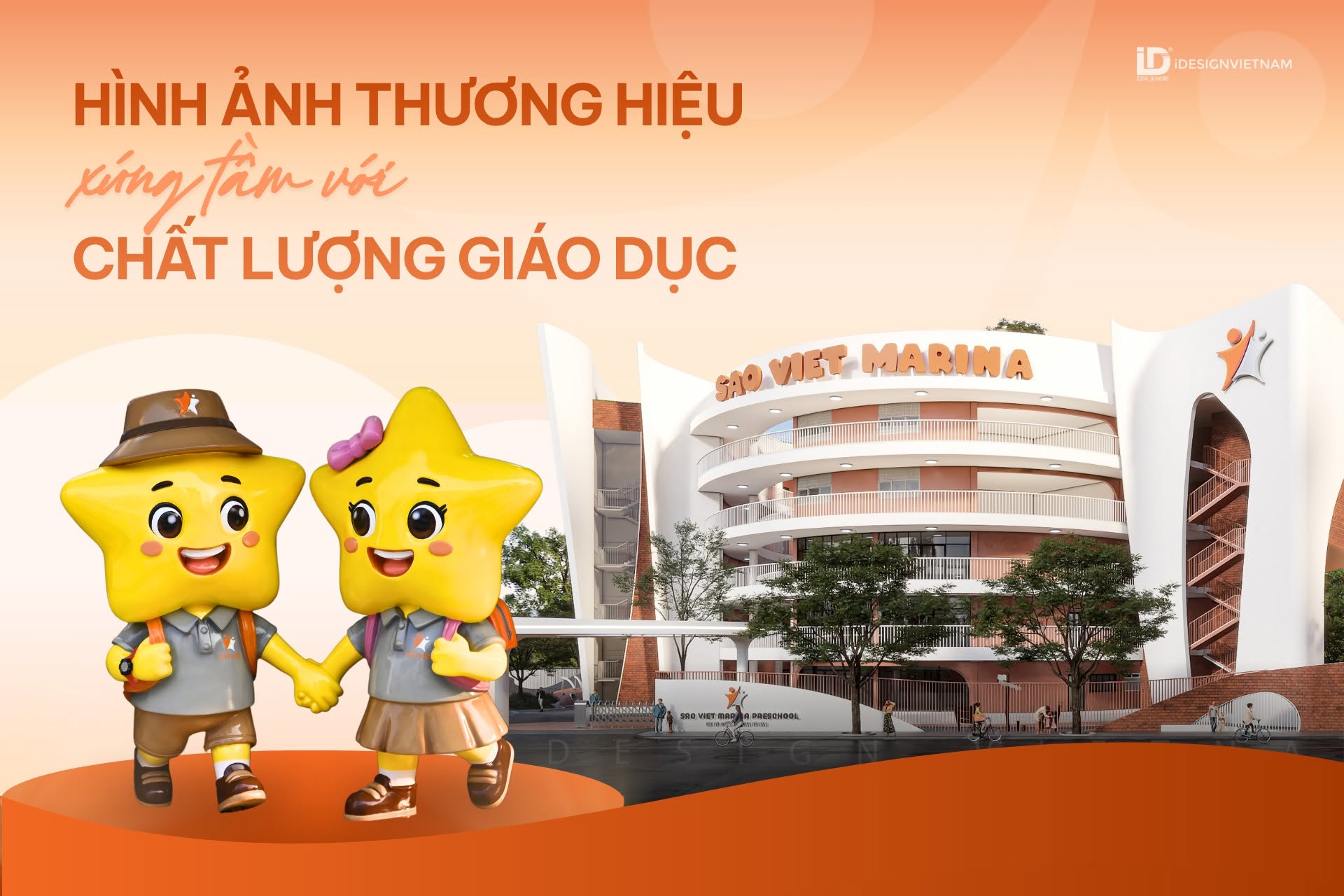 Tham khảo Thiết kế Mascot trường mầm non tại iDesign Việt Nam